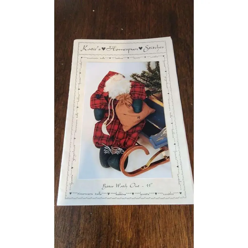 Vintage Better Watch Out Santa Sewing Craft Pattern 11